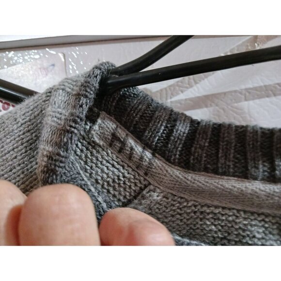 New Basic Editions Mens Size XL Slouchy Comfy Sweater Gray - Picture 7 of 9